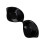 Backless V-Shaped Push Up Strapless Self-Adhesive Bra Black B 15
