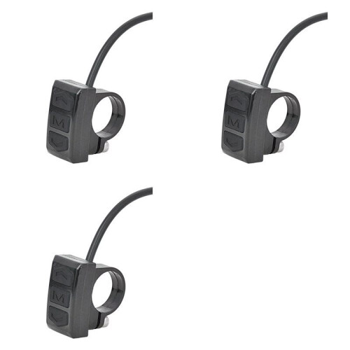 3X Electric Bicycle  Control Button Handlebar Mount Split Meter Switches Button for LCD Meter E-Bike Accessories