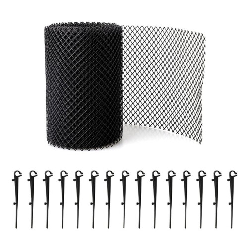 3X Mesh Gutter Guard Leaf Protection Mat Guttering Block Leaves Prevent Clogging Garden Protection Net 1