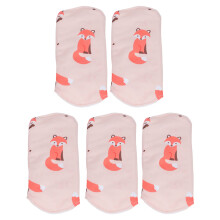 5PCS Reusable Cloth Panty Liners 18x20cm Cute Red Fox Pattern