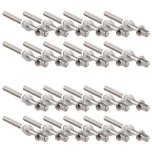 24pcs Drum Tension Rods Tension Screws Bass Drum Screws Set Bass Snare Drum Accessories Drum Hardware M5x50MM
