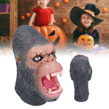 Realistische schwarze Affen Handpuppe mit Geräuschen, 21x19x6cm, 70mAh
