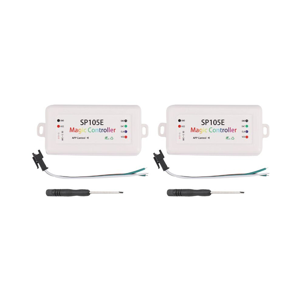 2X Sp105e Wireless Controller App Ws2811 Ws2812b Ws2801 Sk6812 Apa102 Individually Addressable Programmable 6032993256281