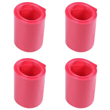 4pcs 2M 50mm Width PVC Heat Shrink Wrap Tube Red for 2 x 18650 Battery