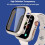 Συμβατή με θήκη XiHAMA για Apple Watch για SE/6/5/4 + Προστατευτικό οθόνης, λεπτό σκληρό 2