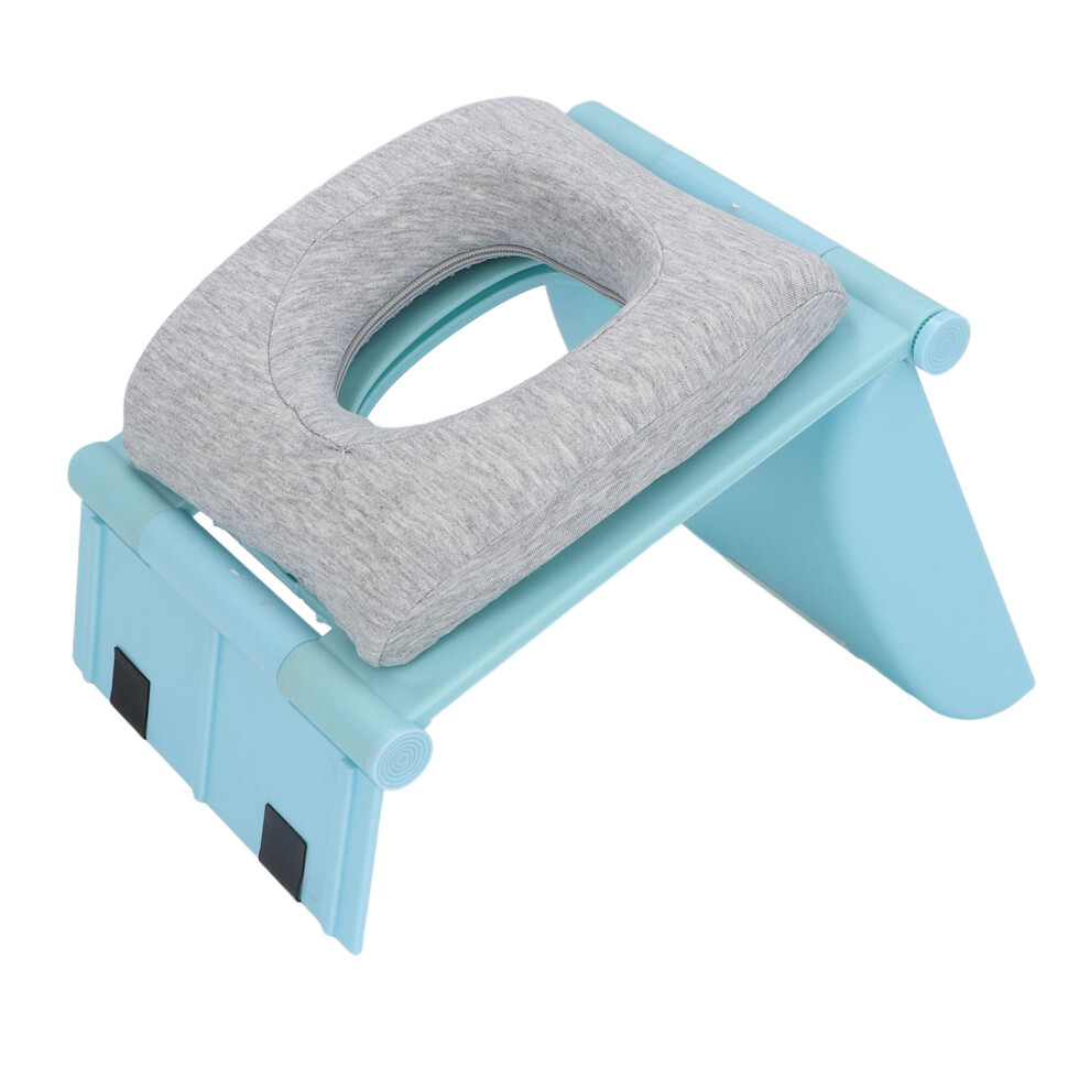 2-in-1 Blue Nap Pillow & Desk Stand, Memory Foam, 18x6x23cm