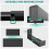 4PCS Universal Soundbar Wall Mount Depth Adjustable Speaker Wall Mount Under TV Bracket for Soundbars 4