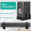4PCS Universal Soundbar Wall Mount Depth Adjustable Speaker Wall Mount Under TV Bracket for Soundbars 5