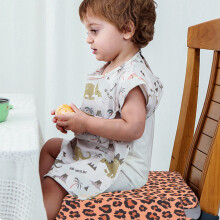 Portable Booster Seat Cushion for Toddler, 32x32x8cm Leopard Print
