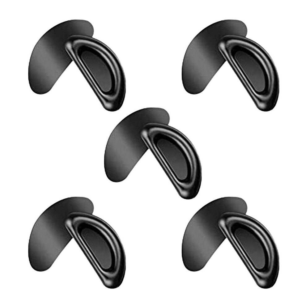 Black Soft Silicone Eyeglass Nose Pads DâShape NonâSlip SelfâAdhesive Replacement For Glasses Kit 5 Pairs