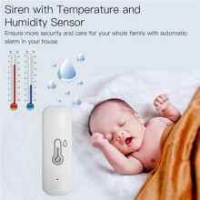 6X Tuya Zigbee Temperature Humidity Sensor Outdoor IP65 Waterproof APP Remote Monitoring and Alerts Home