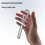 2X Multi-Function SIM Card Ejector & Earphone Cleaning Pen, Aluminum Alloy Keychain with Anti-Lost Hanging Feature 5