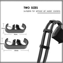 2X Universal Computer Water Cooler Tube Pipe COMB Arrange Fixed Buckle Clip PC DIY Accessory Clips Black