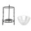Glass Iron Essential Oil Burner 80ML Aroma Diffuser 12.6cm 6