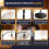 Arc Floor Lamp LED, Linen Shade, 3 Light Modes 2