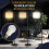 Arc Floor Lamp LED, Linen Shade, 3 Light Modes 9