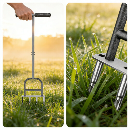 Leichtes, manuelles Rasen-Piercing-Werkzeug mit ergonomischem-4 2