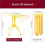 6X Foldable Pasta Drying Rack, Plastic Collapsible Spaghetti Hanger Noodle Dryer Stand with 10 Bar Handles 4