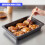 GEEZY GEEZY Large Roasting Trays Non Stick Baking Tray Roasting Tin Oven Dish Roaster 2Pc 6