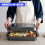 GEEZY GEEZY Large Roasting Trays Non Stick Baking Tray Roasting Tin Oven Dish Roaster 2Pc 4