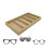 Glasses Display Tray Khaki Linen MDF 5-Grid 6