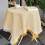 Foldable picnic blanket polyester cotton 59x35.4 in yellow 4