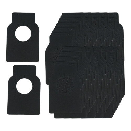 100Pcs Bottle Neck Tags Double Sided Marking Tags for Dining Room Black 1