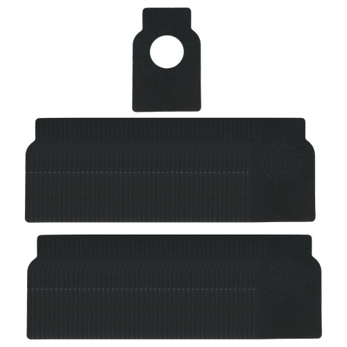 100Pcs Bottle Neck Tags Double Sided Marking Tags for Dining Room Black 2