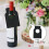 100Pcs Bottle Neck Tags Double Sided Marking Tags for Dining Room Black 7