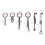 Punk Cross Hoop Earrings Set 6 Pcs 4