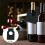 100Pcs Bottle Neck Tags Double Sided Marking Tags for Dining Room Black 8