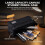 (Black) 3-Layer Canvas Pencil Case, Durable & Stylish 1