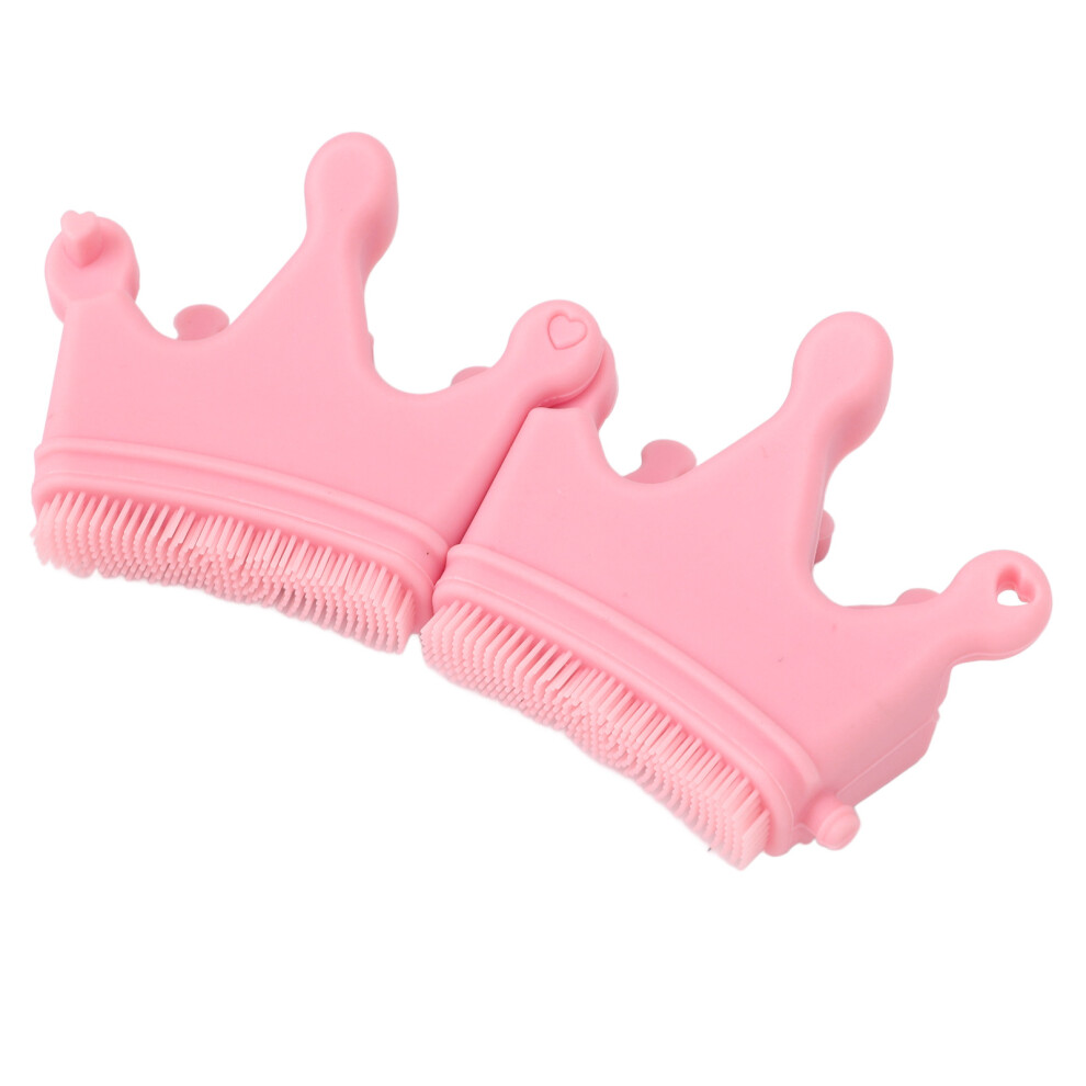 2pcs Pink Silicone Nail Separator Brush Reusable Manicure & Pedicure Nail Art Tool