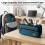 (Peacock Blue) 3-Layer Canvas Pencil Case, Durable & Stylish 1