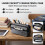 (Grey) 3-Layer Canvas Pencil Case, Durable & Stylish 1