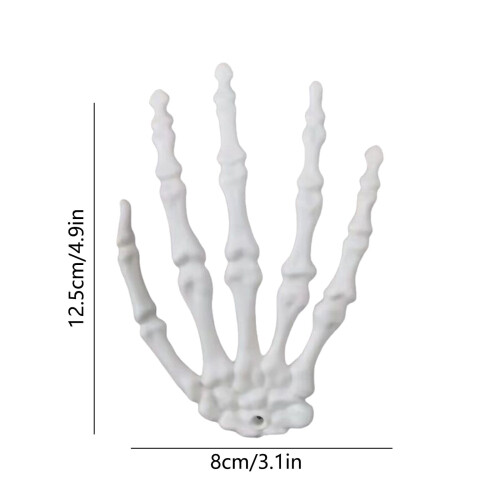 Decor realist cu schelet de mână, 12,5 cm, plastic 1
