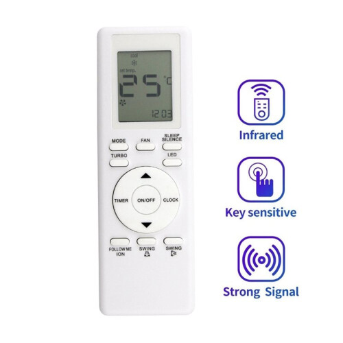 Replace A/C Remote Control for Midea YORK RG94A/BGEF Air Conditioner Remote Control 1