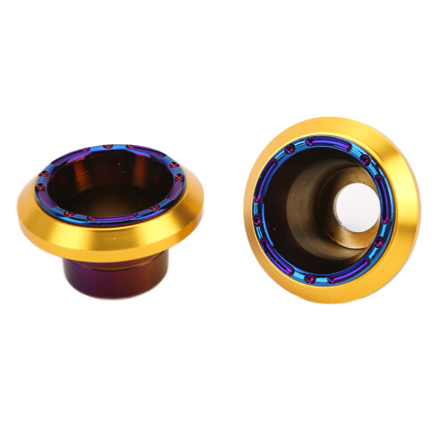2 Pcs Universal Aluminium Motorcycle Fork Frame Sliders Anti Crash Caps 2