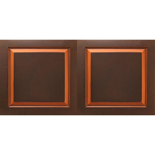 505-Υπερυψωμένο Πλαίσιο Οροφής PVC 2ft. x 4ft. σε Αντίκα Χάλκινο (200τ.μ. / Συσκευασία) - 25 2