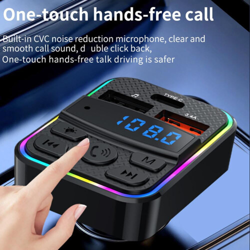 PREMIUM AUDIO Bluetooth Wireless Radio Transmitter Car Adapter USB Charger 1