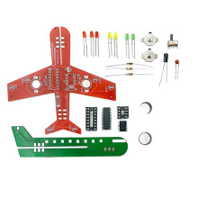 DIY-Elektronik-Bausatz, Kleines Flugzeug, Strömungslampe, Schweißübungen, Elektronik-Wissenschaftsbausatz, Blinkende LED-Leiterplatte
