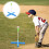 Supporto per mazze da baseball, base per tee da baseball, giocattolo da baseball, supporto per tee da baseball 2