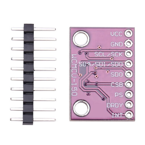 Módulo Sensor Geomagnético MCU-150 BMM150 Módulo Magnetômetro Bússola Módulo Sensor Geomagnético