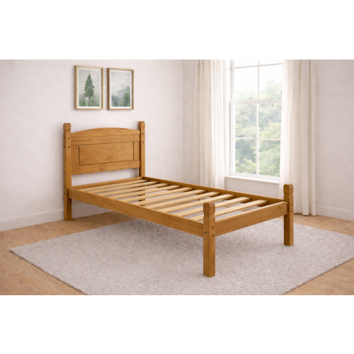 Mercers Furniture Corona Bed Frame 3ft Single Low End Solid Pine 1