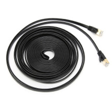 10Gbps CAT7 Double Shielded Network Cable 0.5m RJ45 Puce