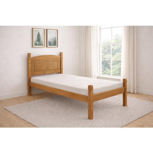 Mercers Furniture Corona Bed Frame 3ft Single Low End Solid Pine