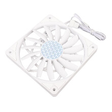 120mm White PWM Case Fan 500-1800RPM, Dynamic Pressure Bearing