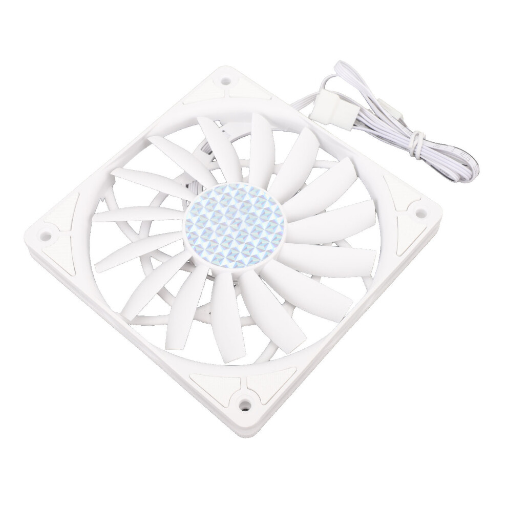 120Mm Pwm Case Fan 4Pin 500-1800Rpm, Dynamic Pressure Bearings White 6911390886423