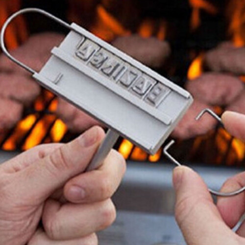 BBQ-Steak-Brandeisen-Set mit Holzgriff 1