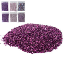 Glass Filler Chips Irregular Glitter for Resin Crafts Shining 100g